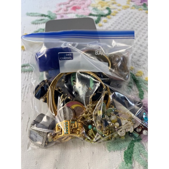 Jewelry - Vintage Modern Costume Jewelry Lot 1lb 14oz Watches Necklaces Bracelets Mixed